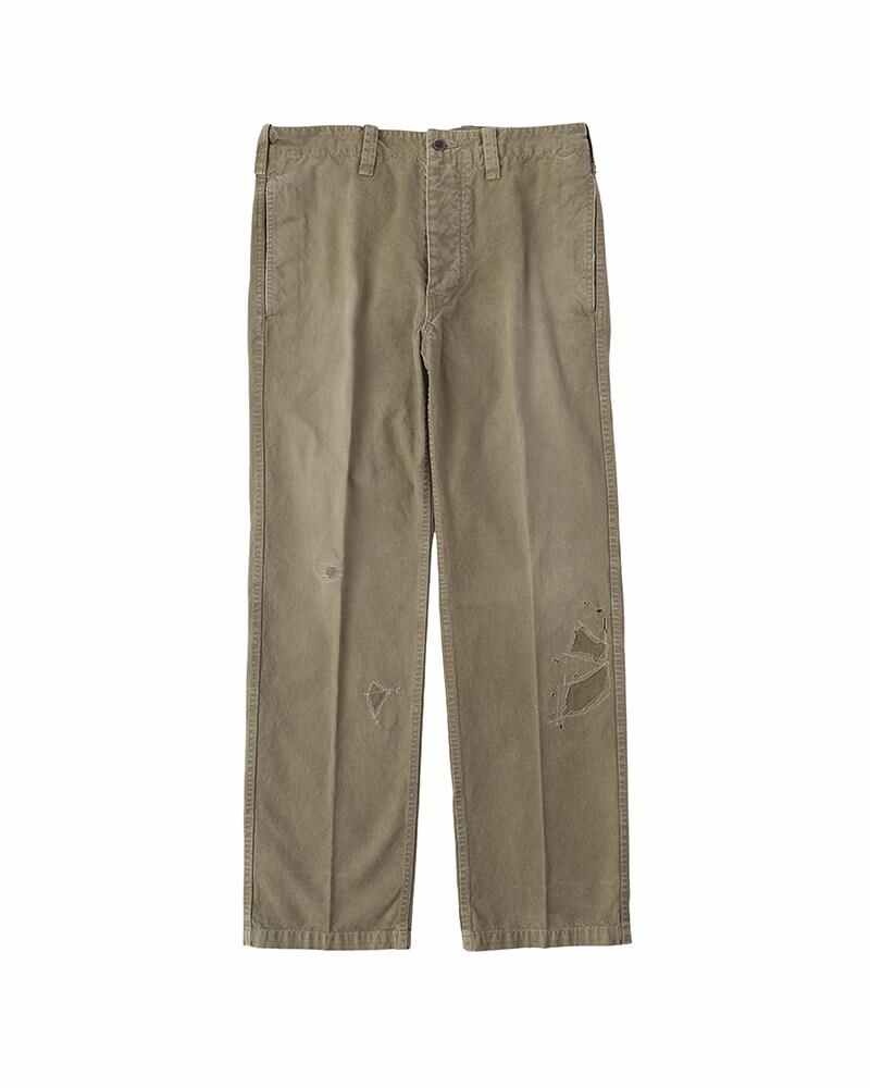 GIFFORD PANTS DMGD OLIVE - 1