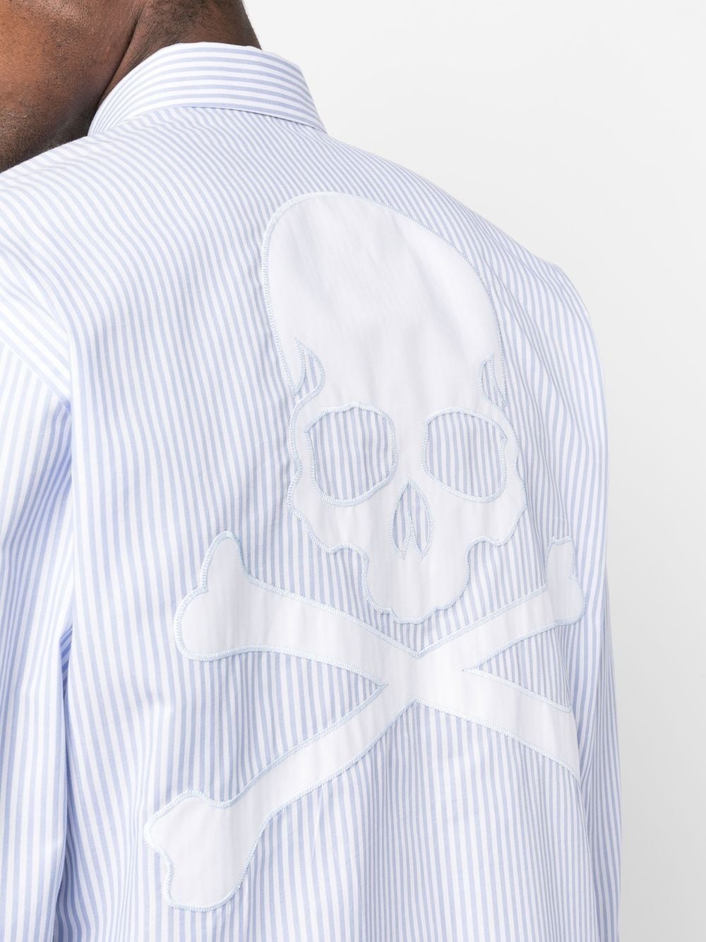 graphic-print striped shirt - 5