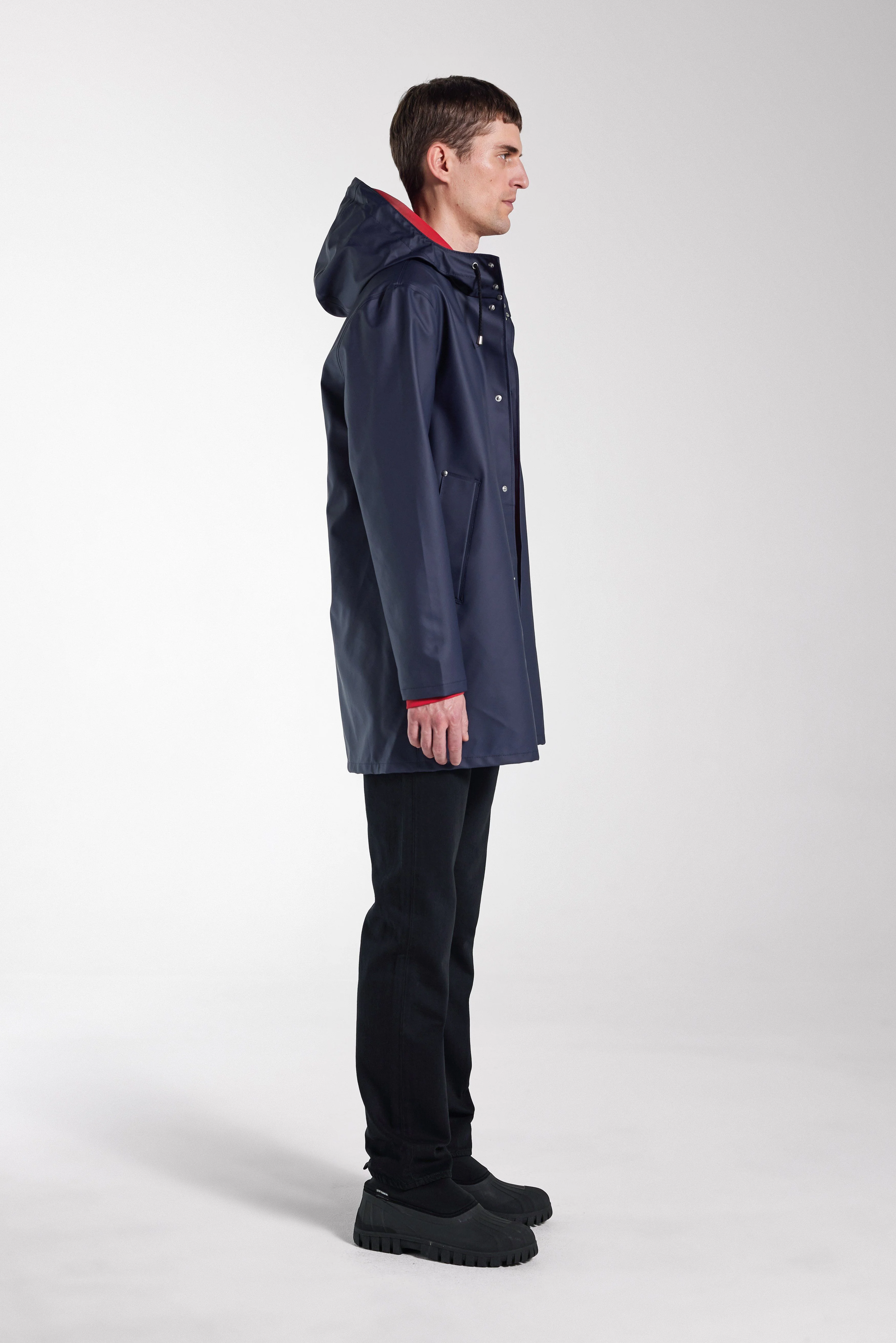 Stockholm Lightweight Raincoat Navy - 1