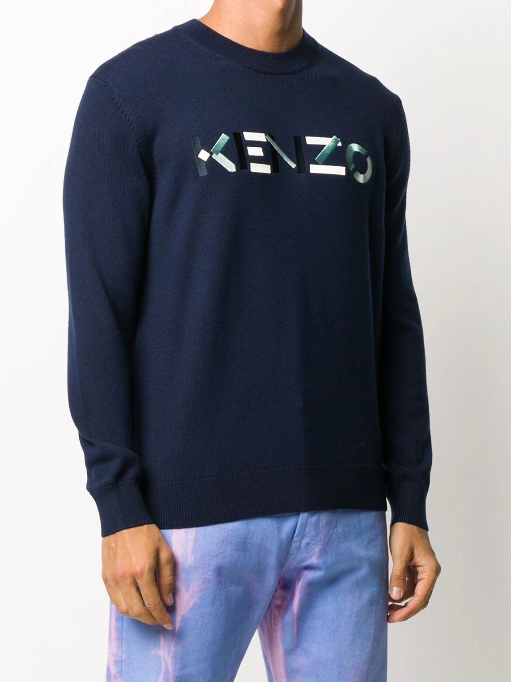 logo-embroidered sweatshirt - 3