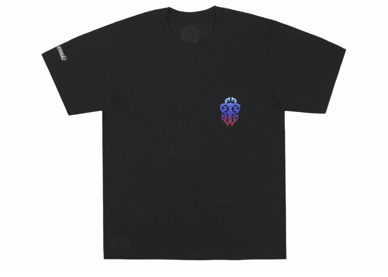 Chrome Hearts Chrome Hearts Gradient Dagger T-shirt Black outlook