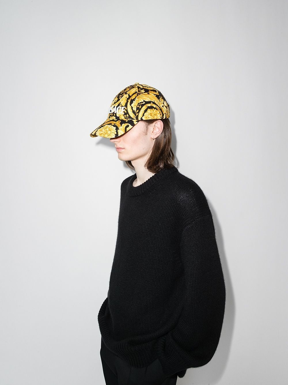 Barocco pattern-print cap - 2
