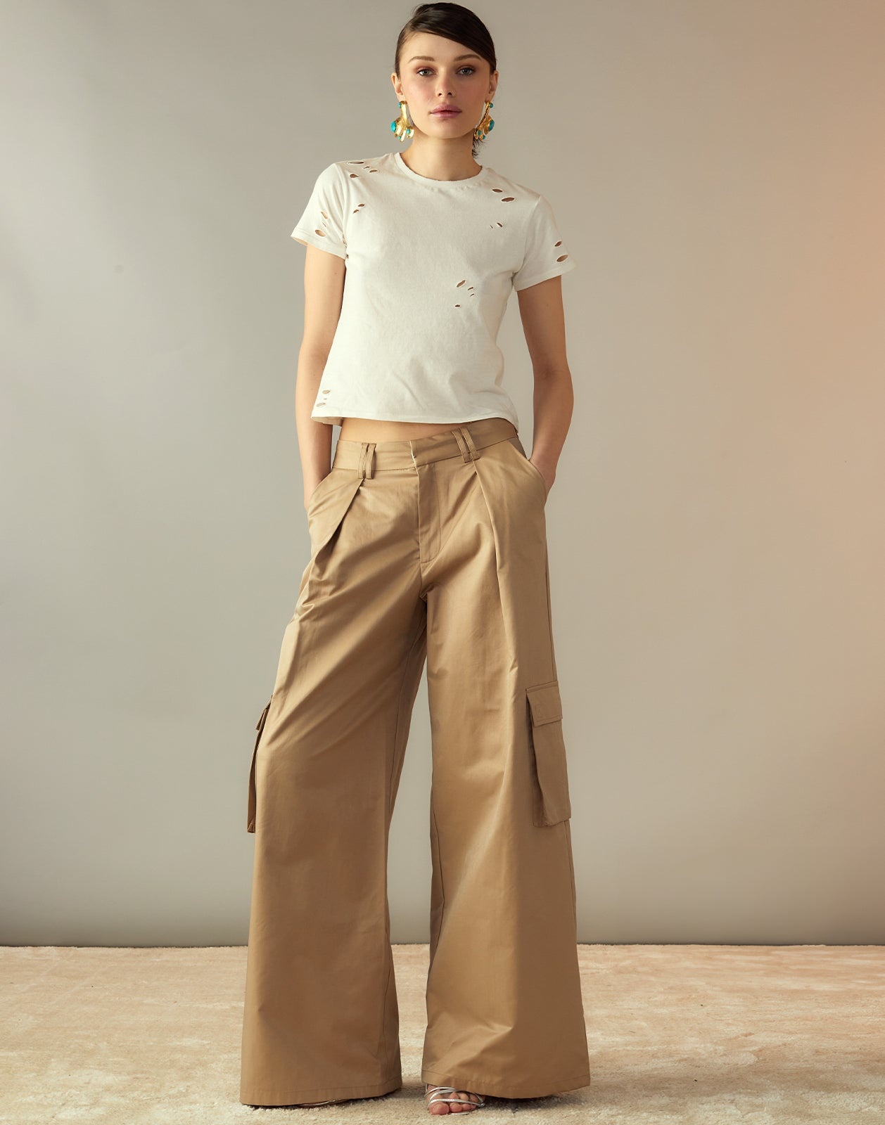 Marbella Cotton Cargo Pant - 3