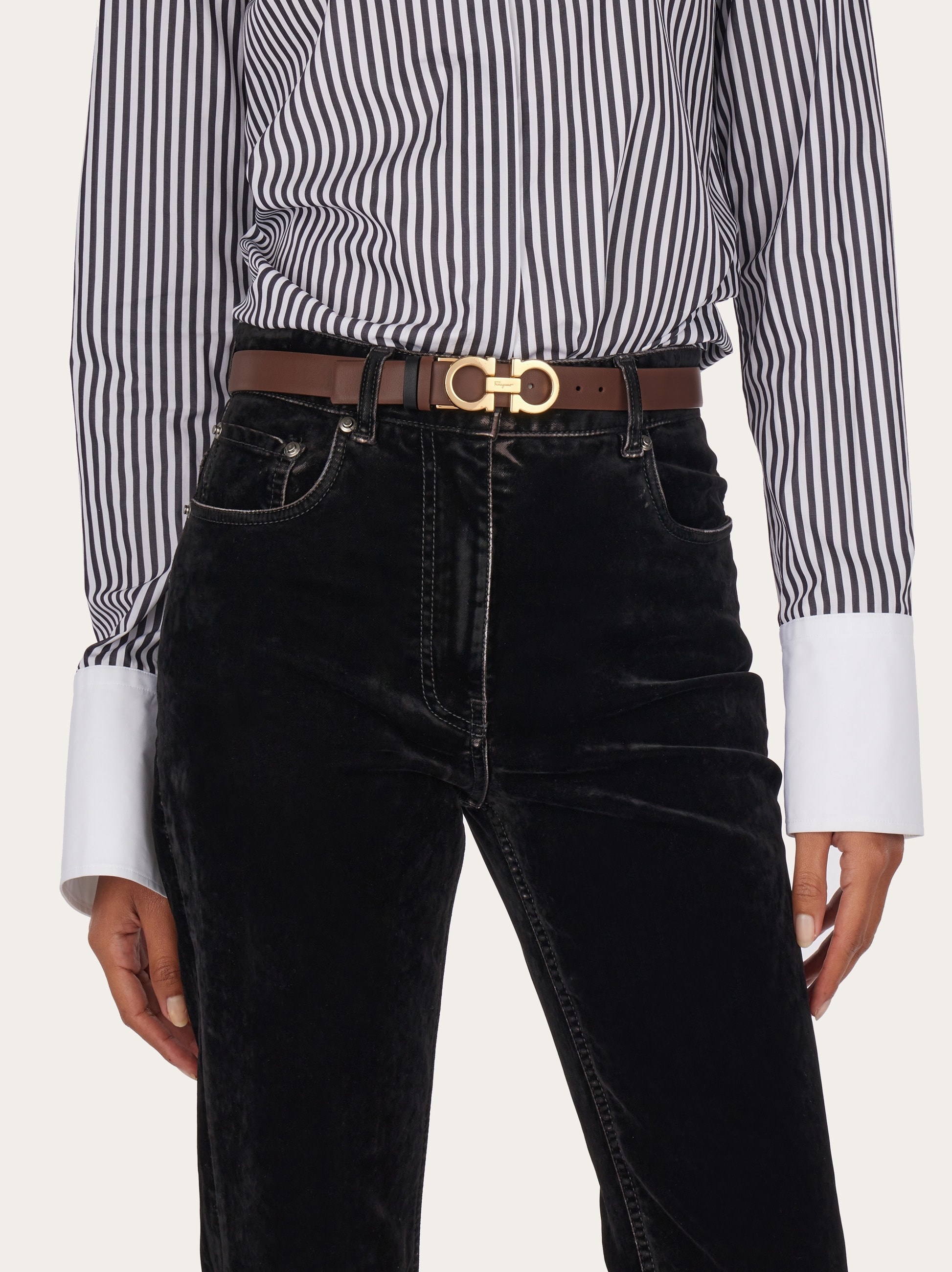 Reversible and adjustable Gancini belt - 4