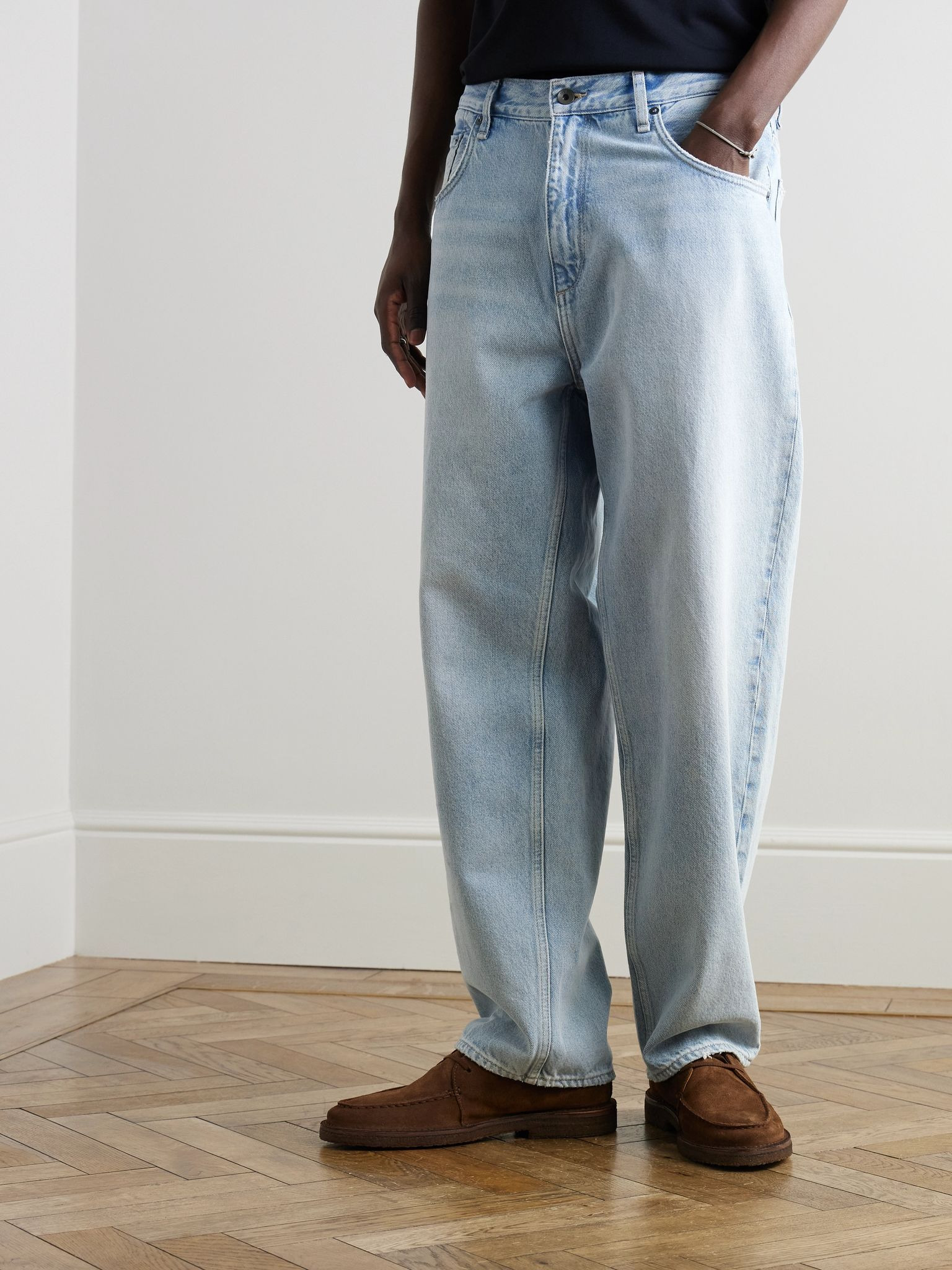 RB Baggy Wide-Leg Jeans Blue - 3