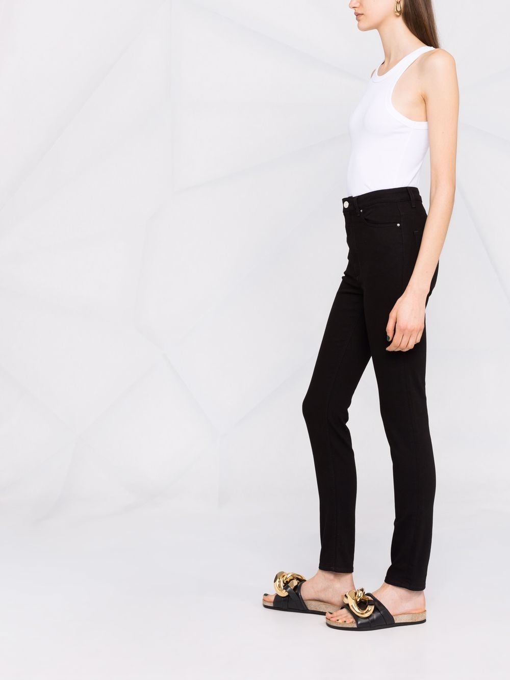 high-waisted skinny jeans - 7
