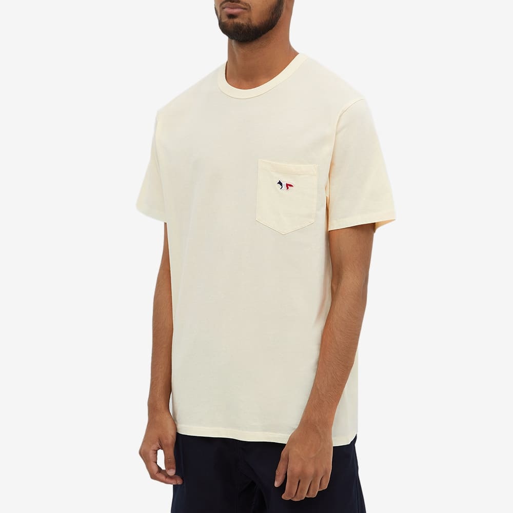 Maison Kitsuné Tricolor Fox Patch Classic Pocket Tee - 4