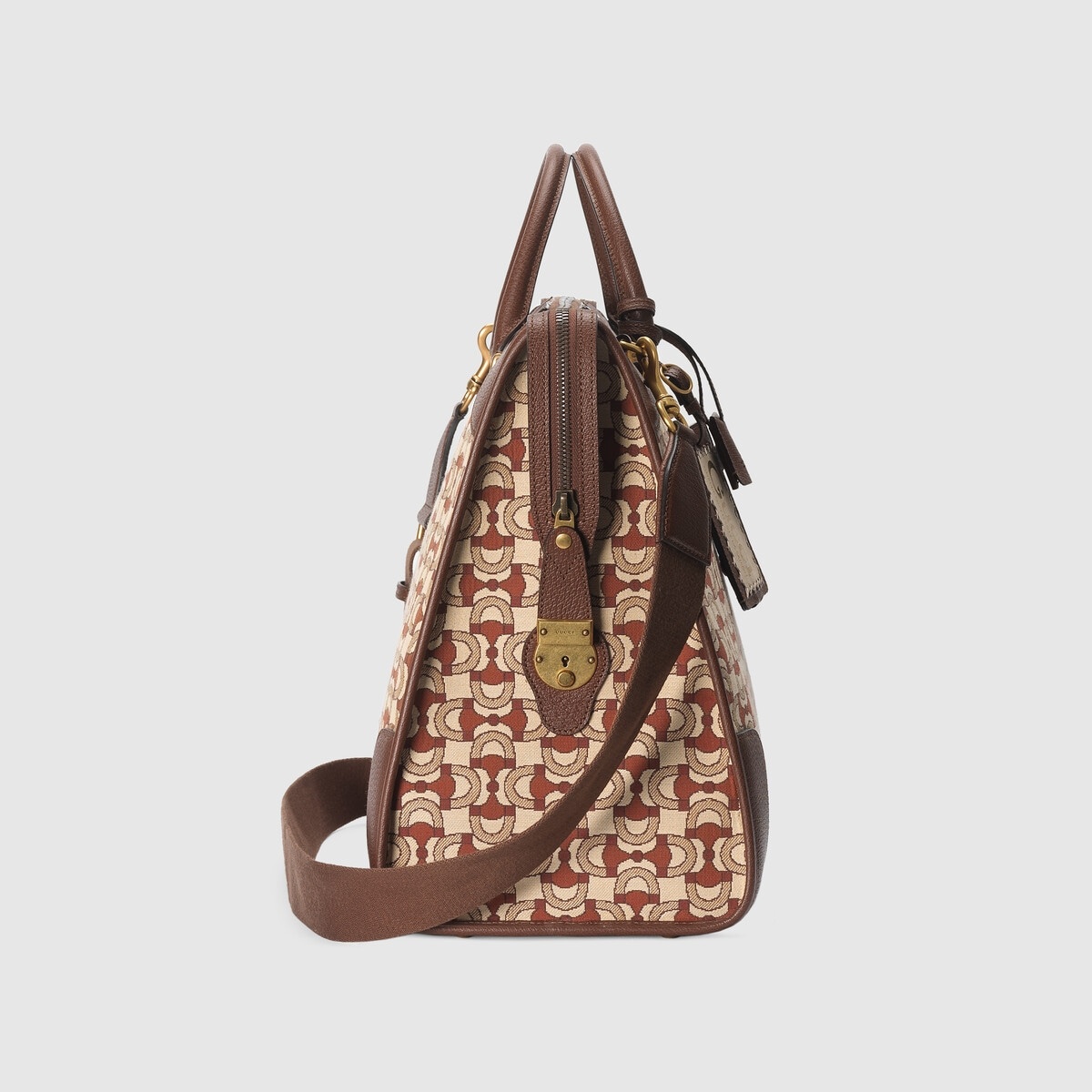 Interlocking G jacquard duffle bag - 4