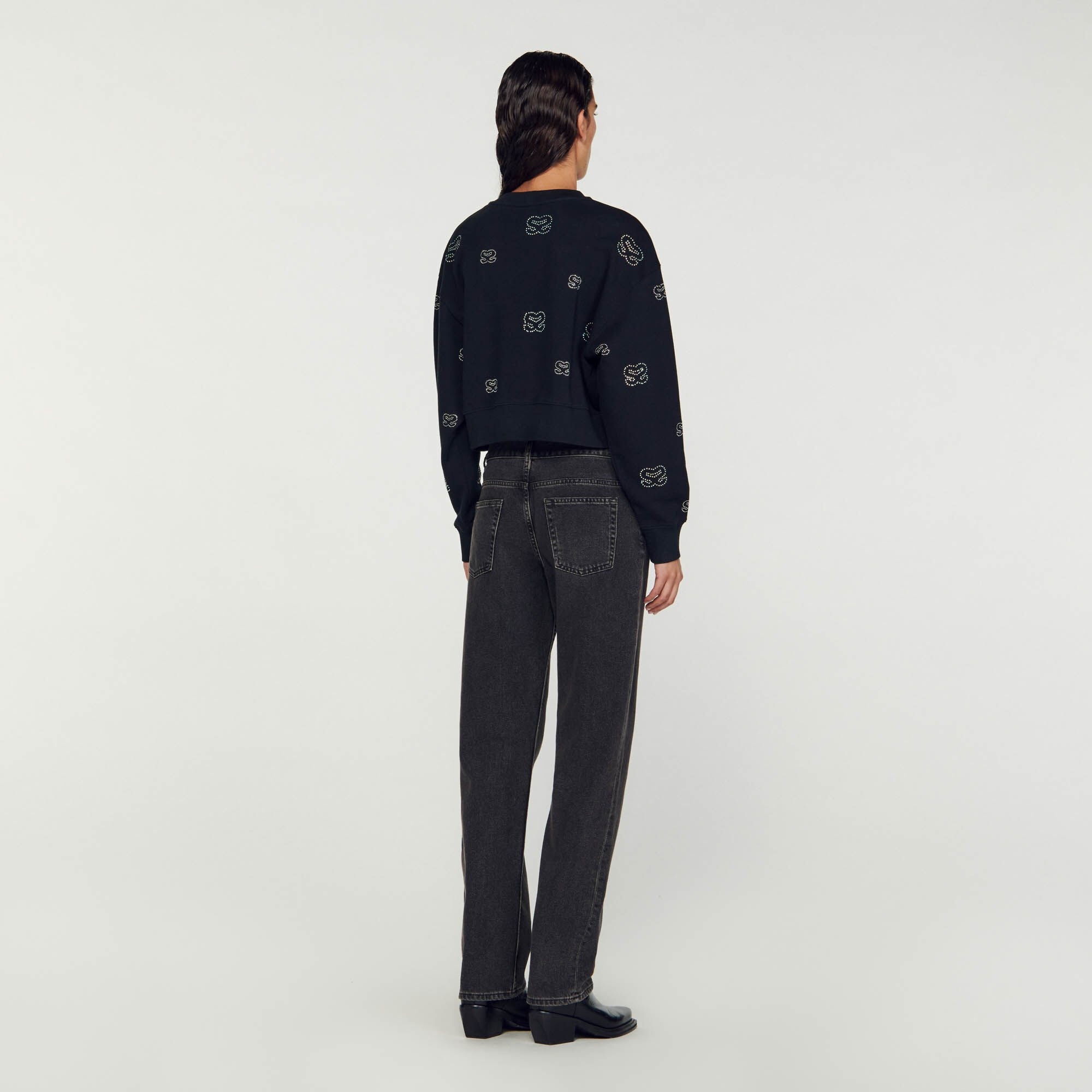 CROPPED DOUBLE S SWEATSHIRT - 6