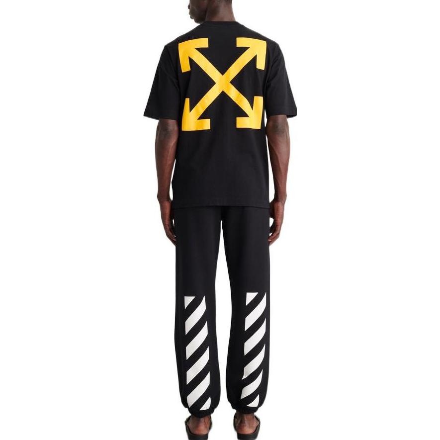 Off-White Diag Arrow Caravaggio Mercy Skate Tee 'Black' OMAA119C99JER0061001 - 3