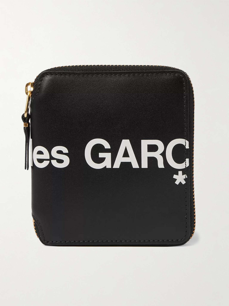 Logo-Print Leather Zip-Around Wallet - 1