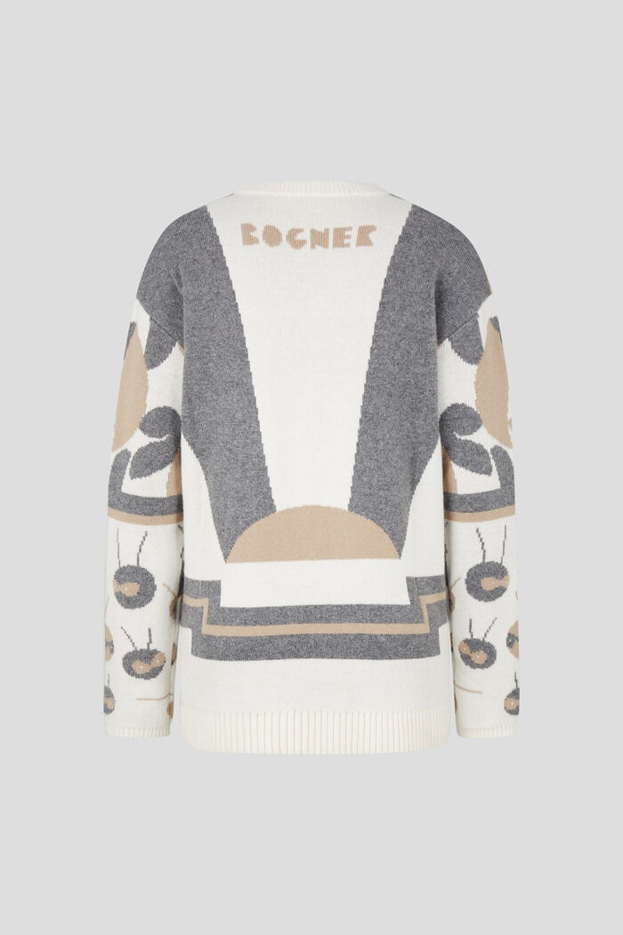 Weya Pullover in Beige/Gray - 5