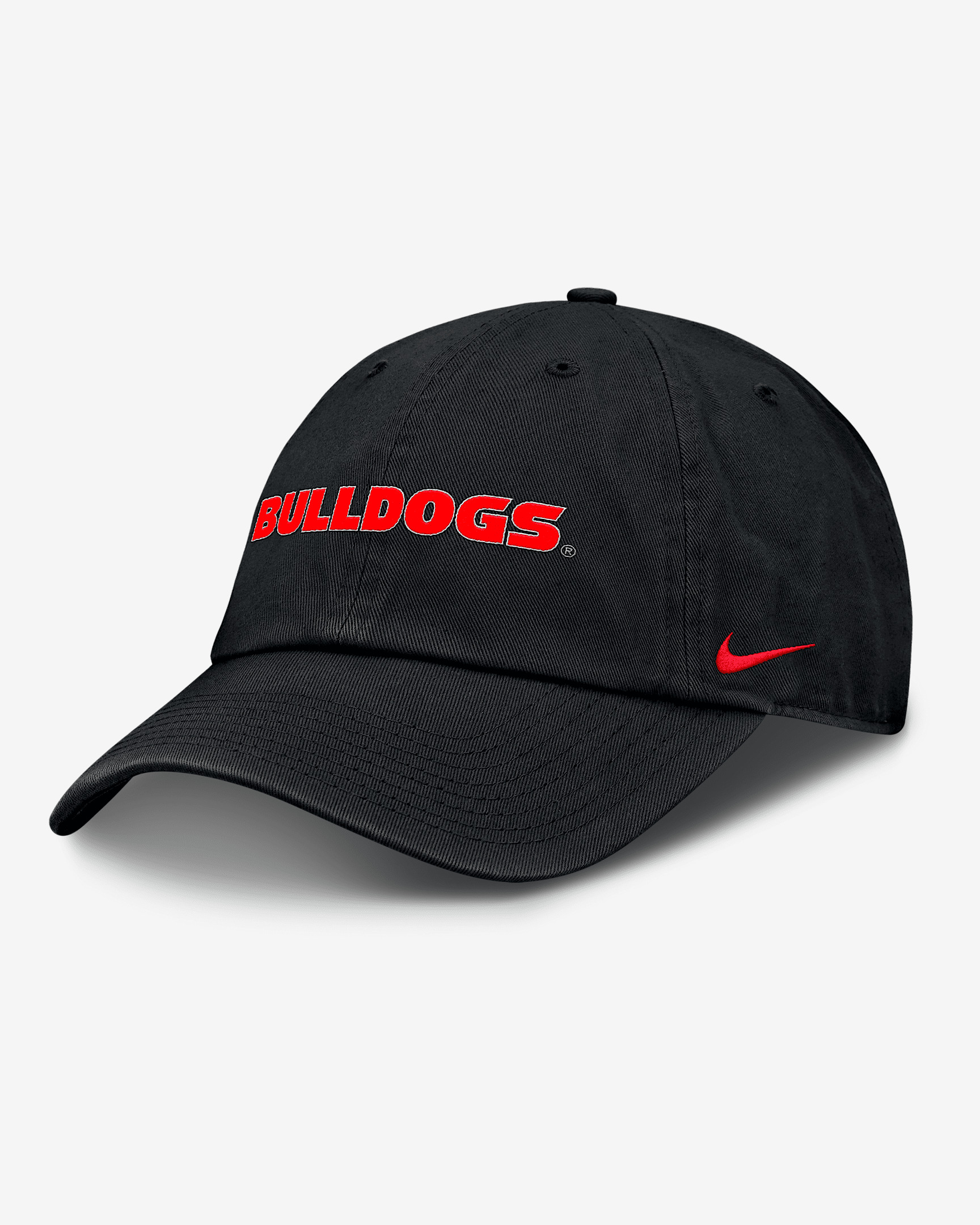 Georgia Bulldogs Core Club Mascot Wordmark Men's Nike College Adjustable Hat - 1