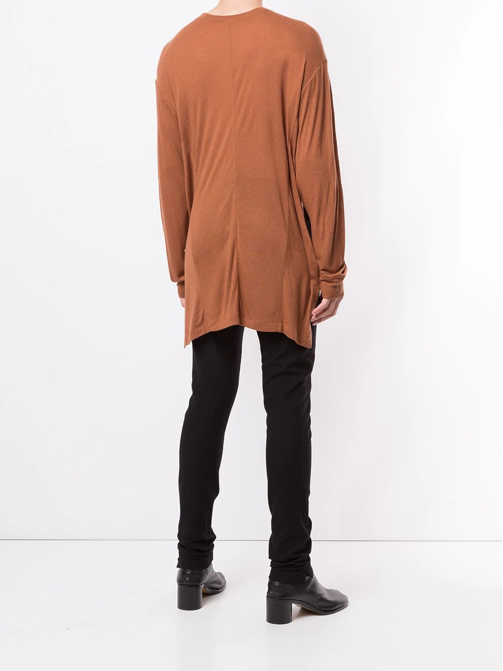 asymmetric knit jumper - 4