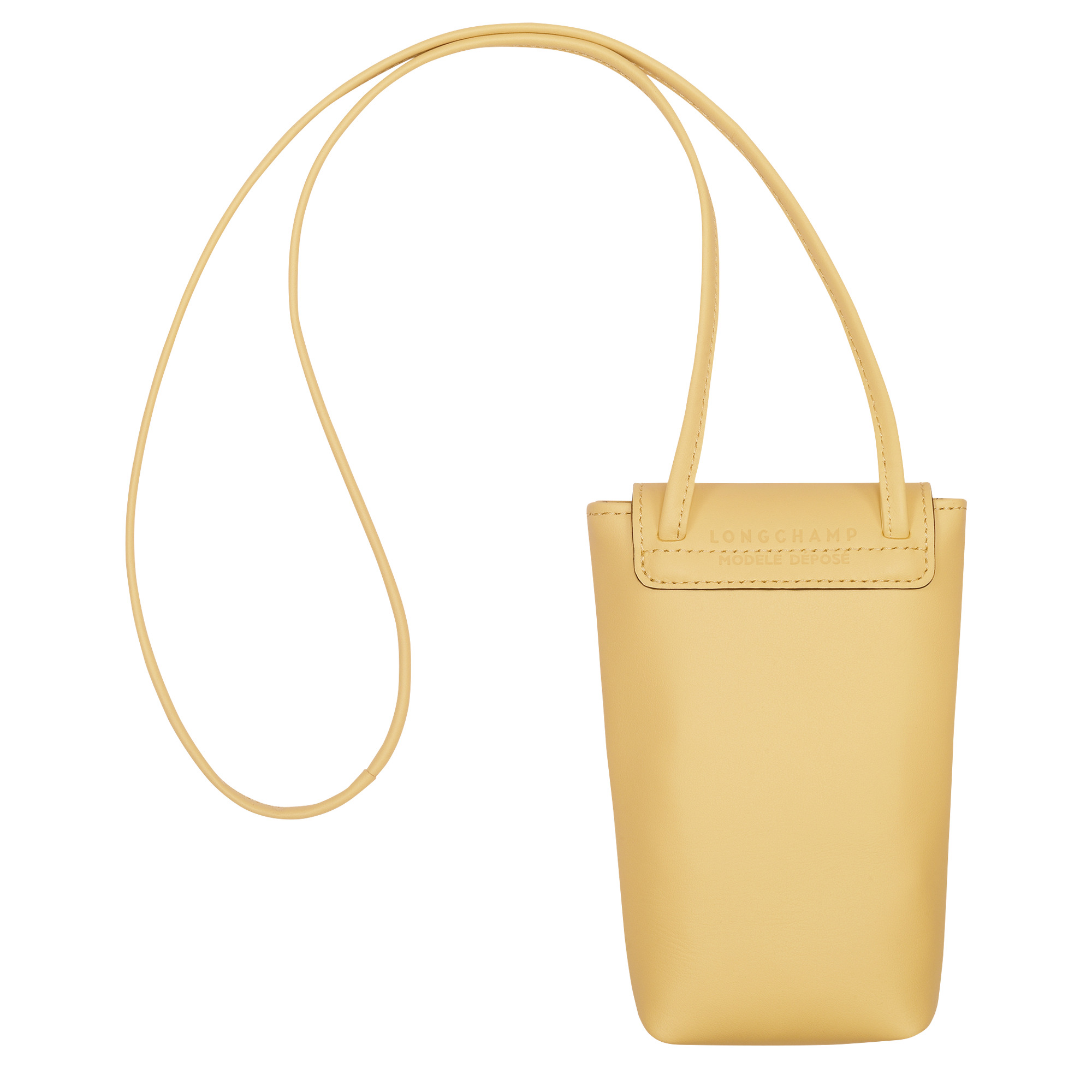 Le Pliage Xtra Phone case with leather lace Wheat - Leather - 4