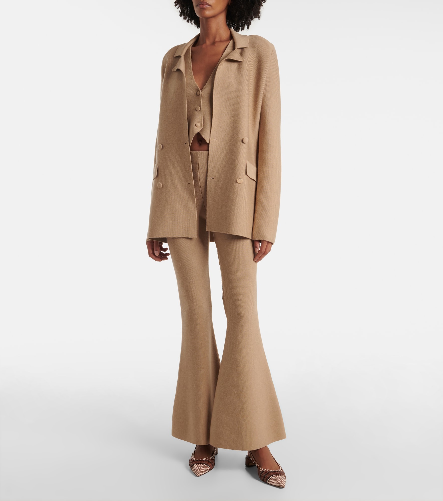 Virgin wool flared pants - 2