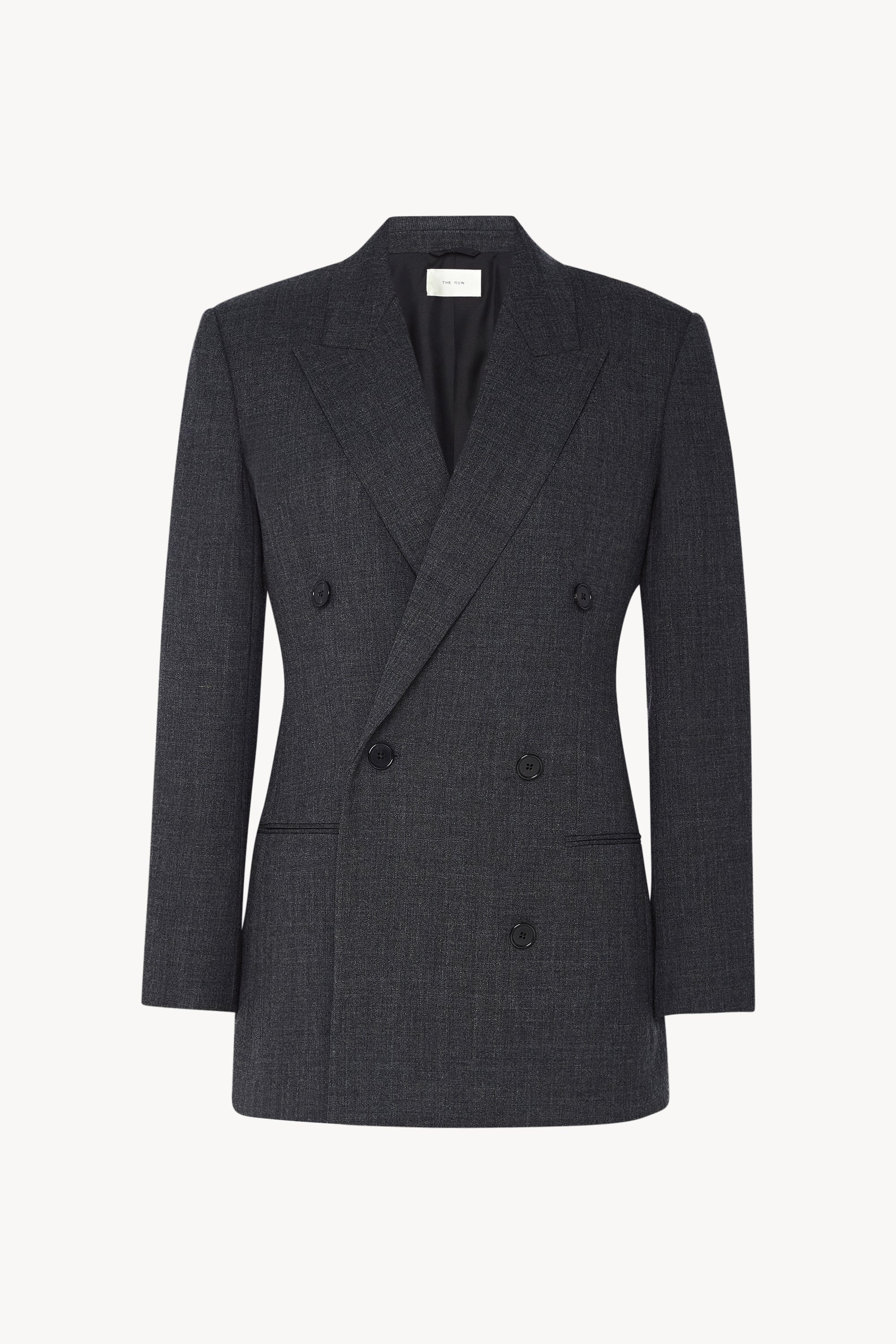 ［25ss新作］THE ROW Franny ウール製 ジャケット 8408W3461NVY The Row Franny Jacket in Wool | REVERSIBLE