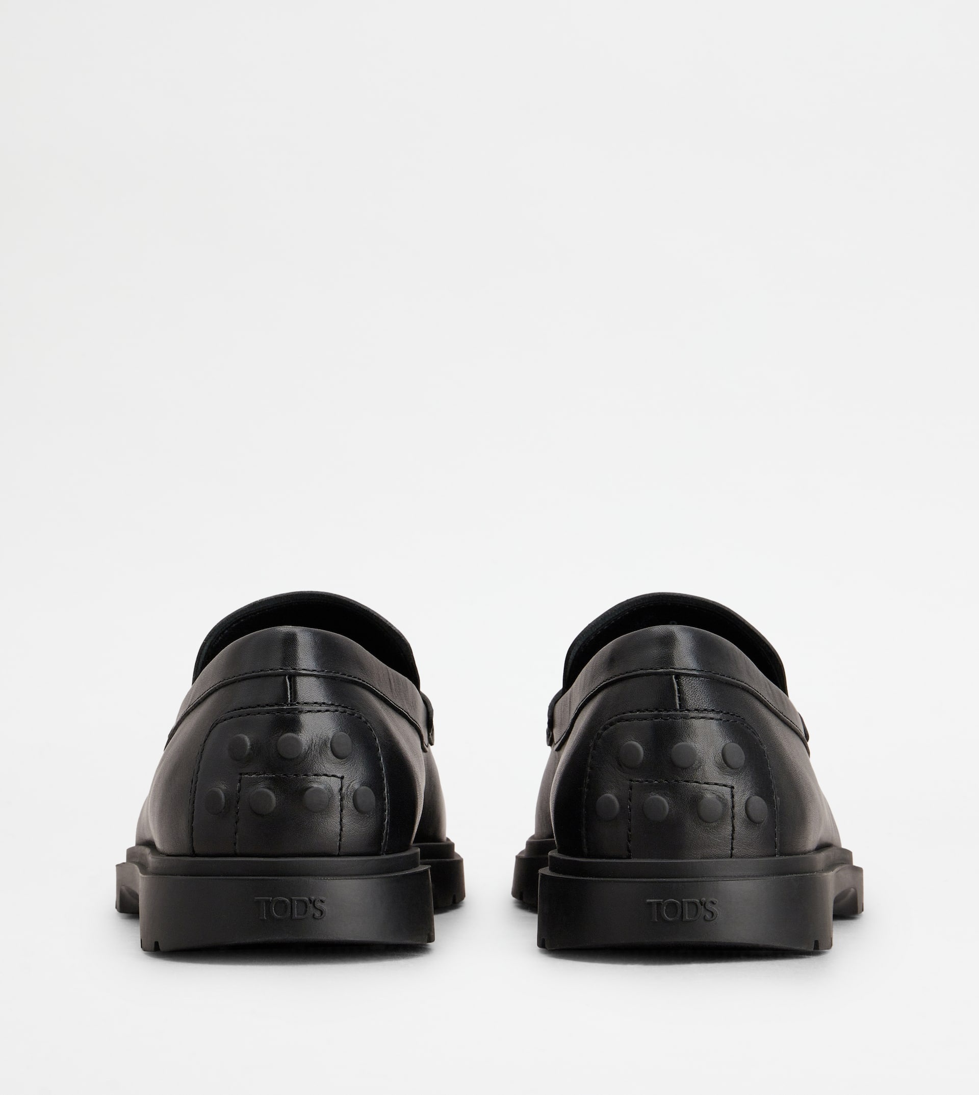 LOAFERS IN LEATHER - BLACK - 3