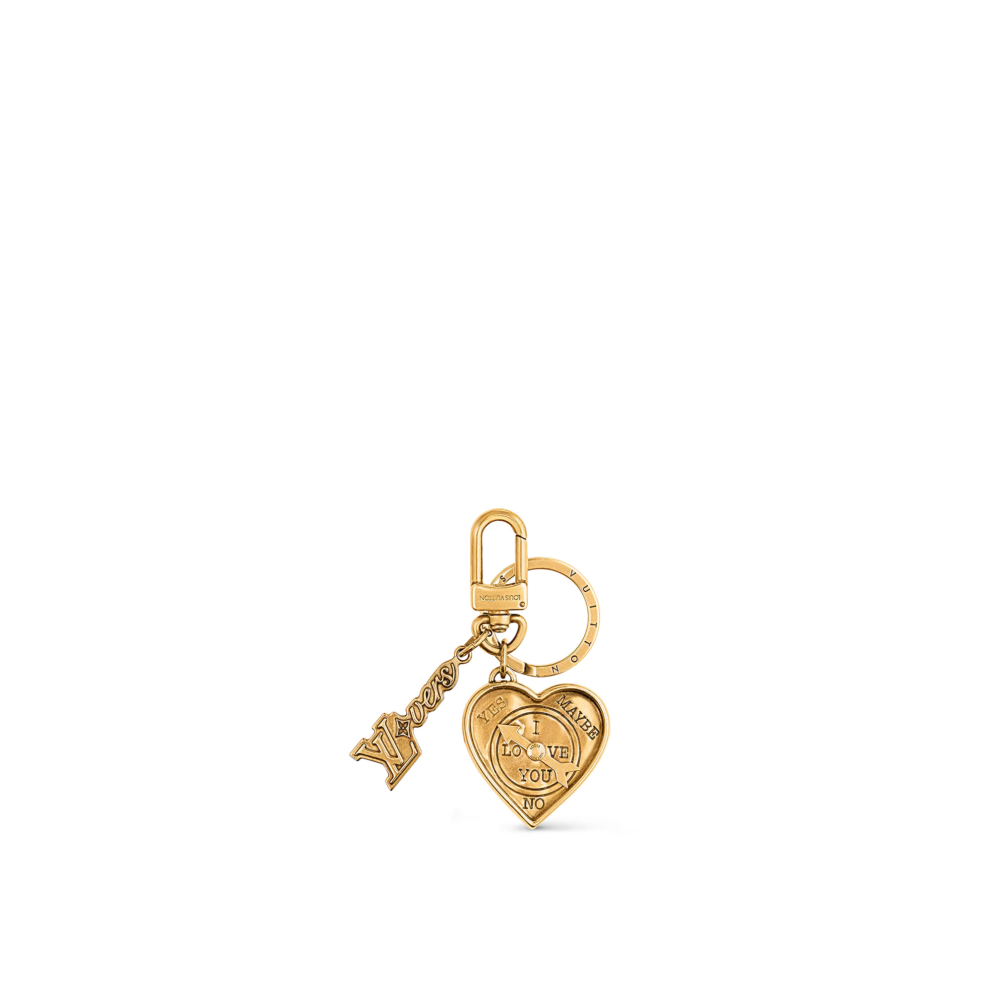LV Lovers Heart Bag Charm & Key Holder - 1