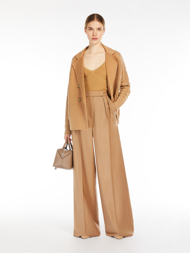 Max Mara MICIO Wool and cashmere pea coat outlook