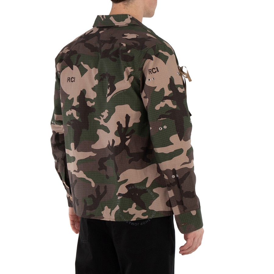 Reese Cooper Men's Camo Modular Pocket Button Down Shirt - 6