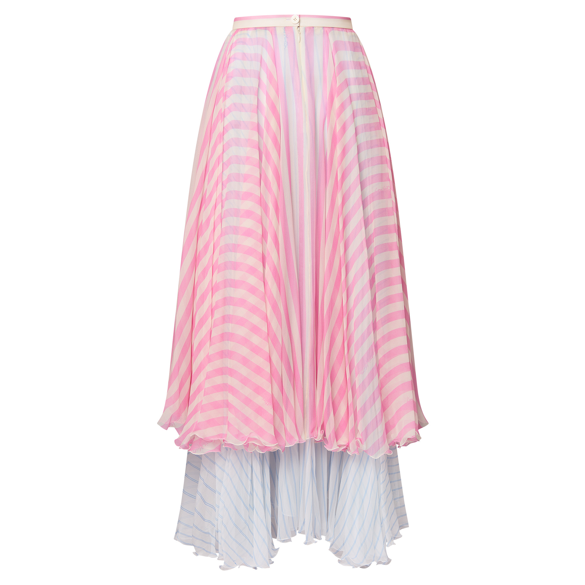 Mixed Stripe Tiered Skirt - 3