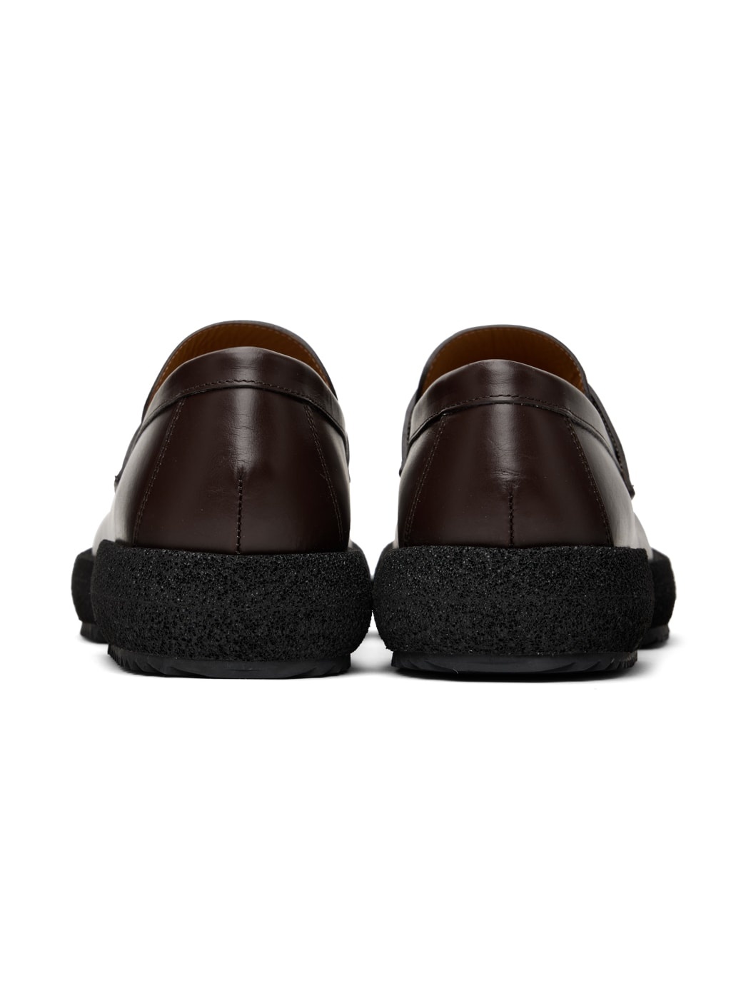 Brown Platform Loafers - 2