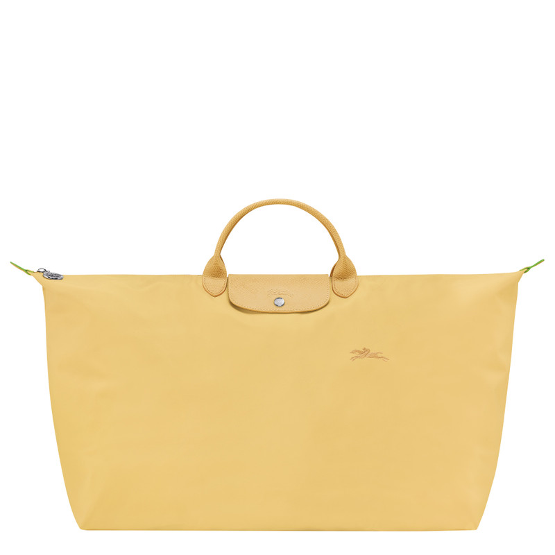 Le Pliage Green M Travel bag Wheat - Recycled canvas 1