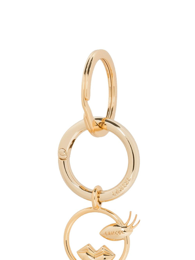 LANCEL letter-detail keyring outlook