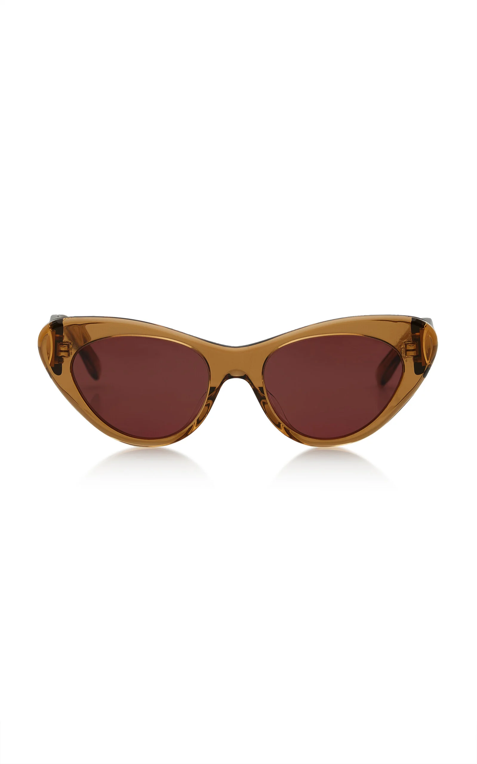 Bold Oval-Frame Acetate Sunglasses - 1