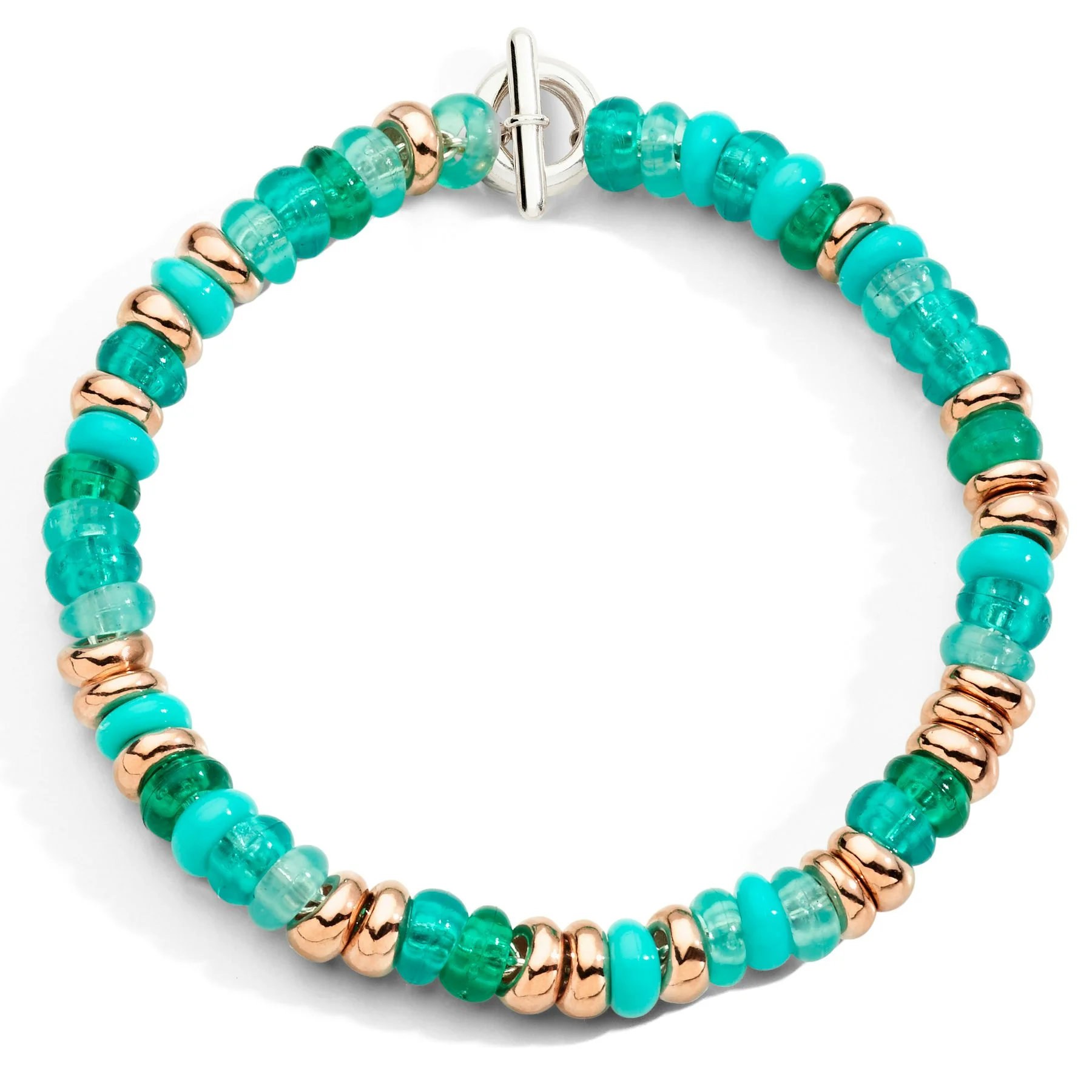 RONDELLE BRACELET IN GOLD-PLATED SILVER & RECYCLED PLASTIC - 1