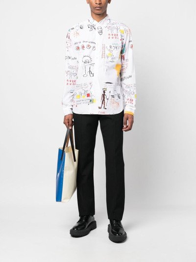 Junya Watanabe MAN graphic-print long-sleeved shirt outlook