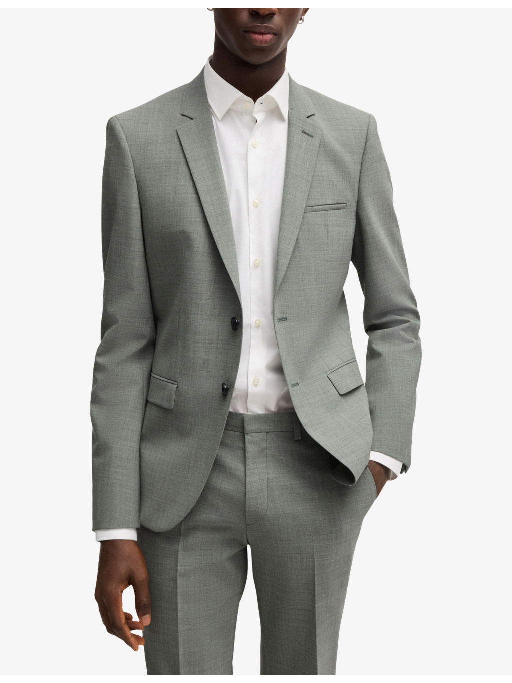 Two-Piece Wool-Blend Suit - 5