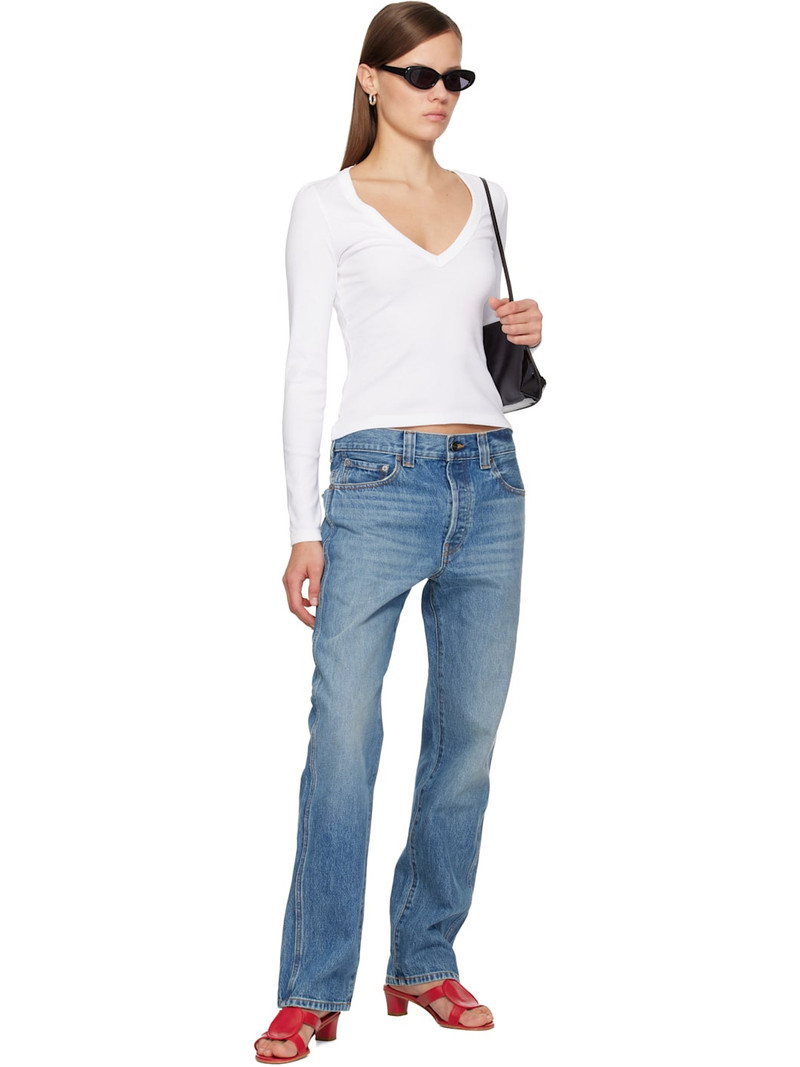 FLORE FLORE White Dewi Longsleeve T-shirt outlook