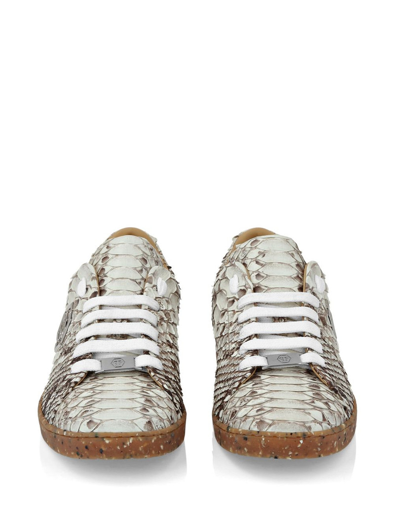 PHILIPP PLEIN python leather sneakers outlook