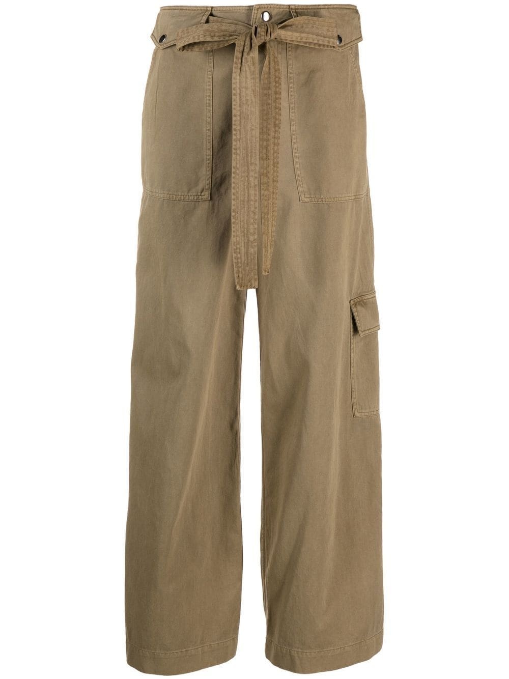 Rosemary belted cotton trousers - 1