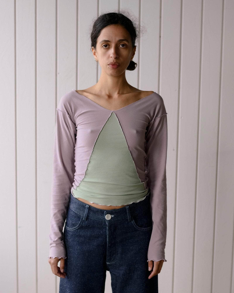 Phy Long Sleeve Tee - Fine Organic Cotton Rib 1