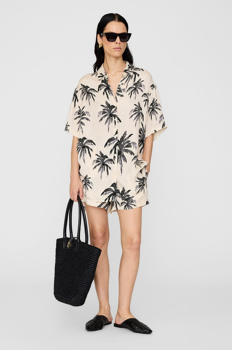 ANINE BING Kam Short - Black Palm outlook