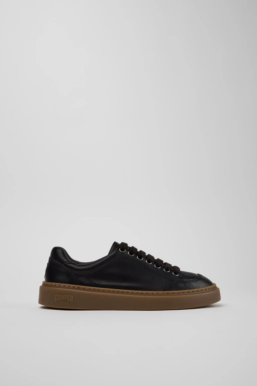 Runner Twentyfive Black Leather Sneakers for Women. - 1