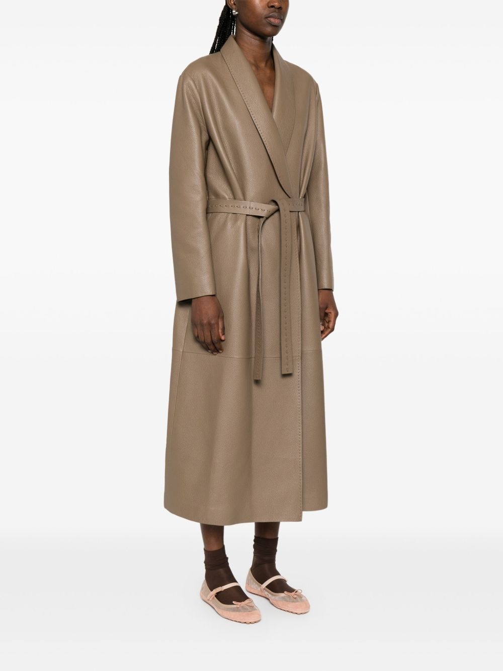 leather coat - 3