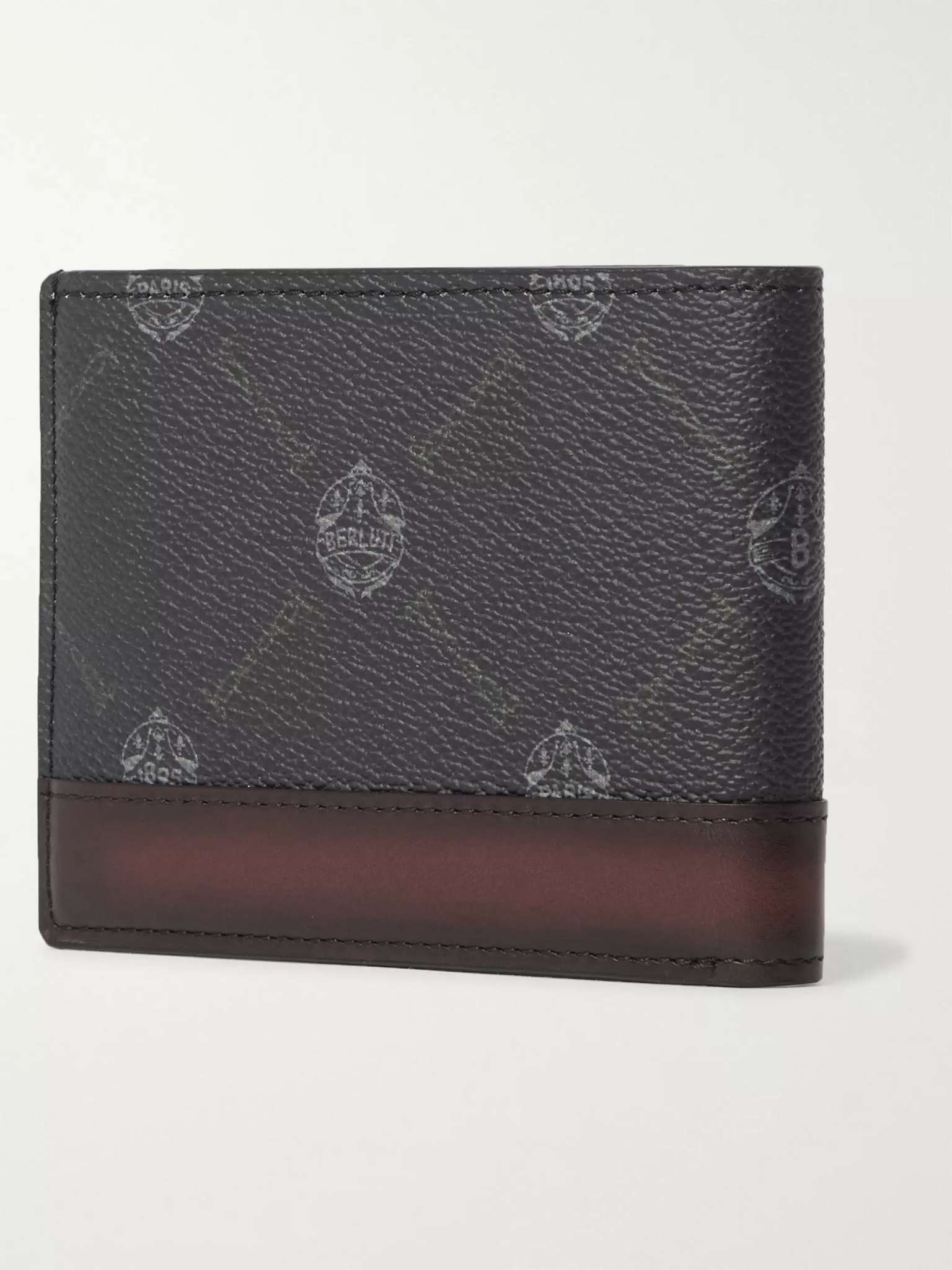 Excursion Signature Logo-Print Canvas and Leather Billfold Wallet - 3