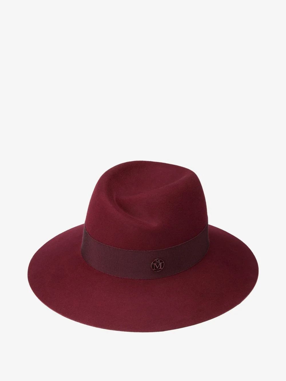 Virginie wool-felt ribbon-embellished hat - 1