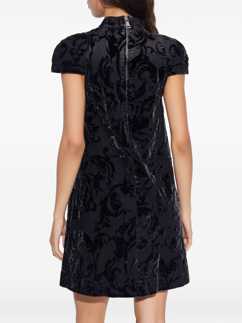 cut-out floral mini party dress 4
