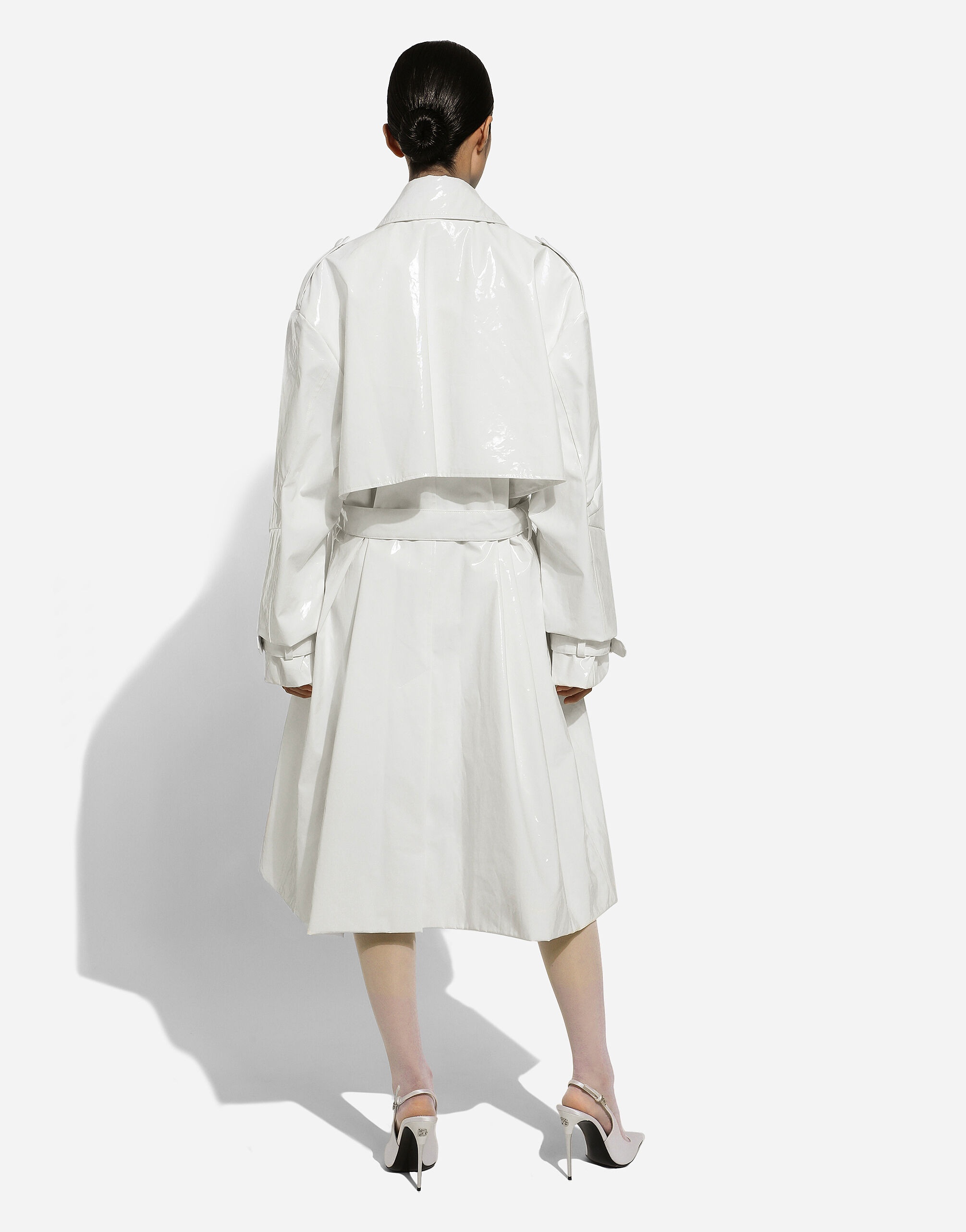 Coated cotton trench coat - 4