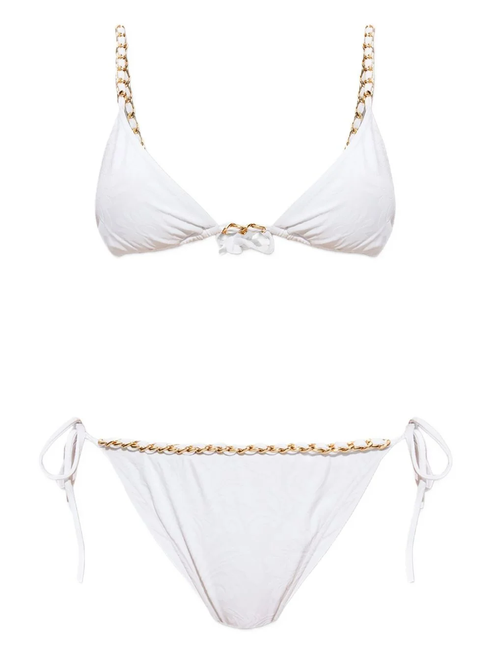chain-embellished bikini - 1