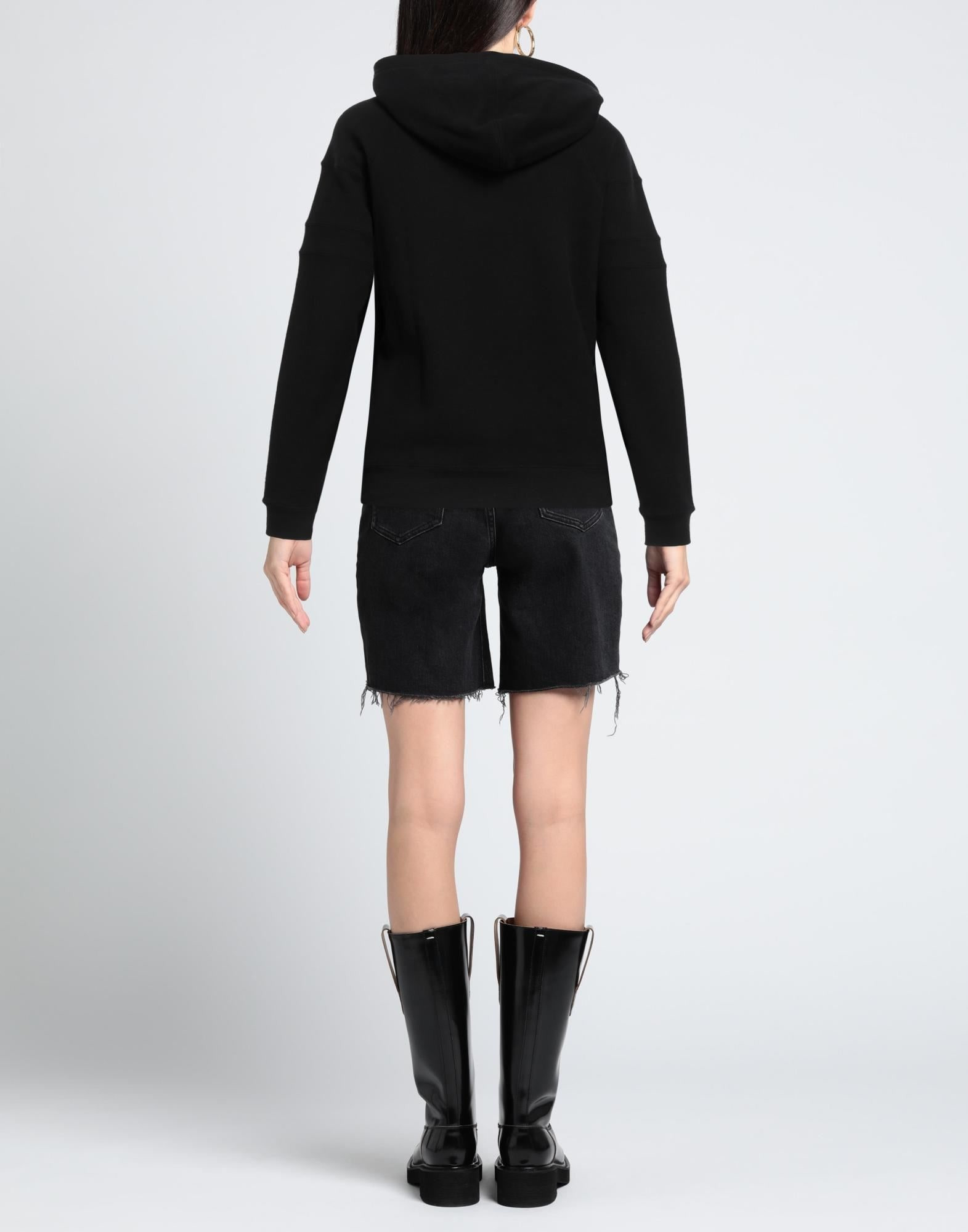 Black Women's Hooded Sweatshirt - 3