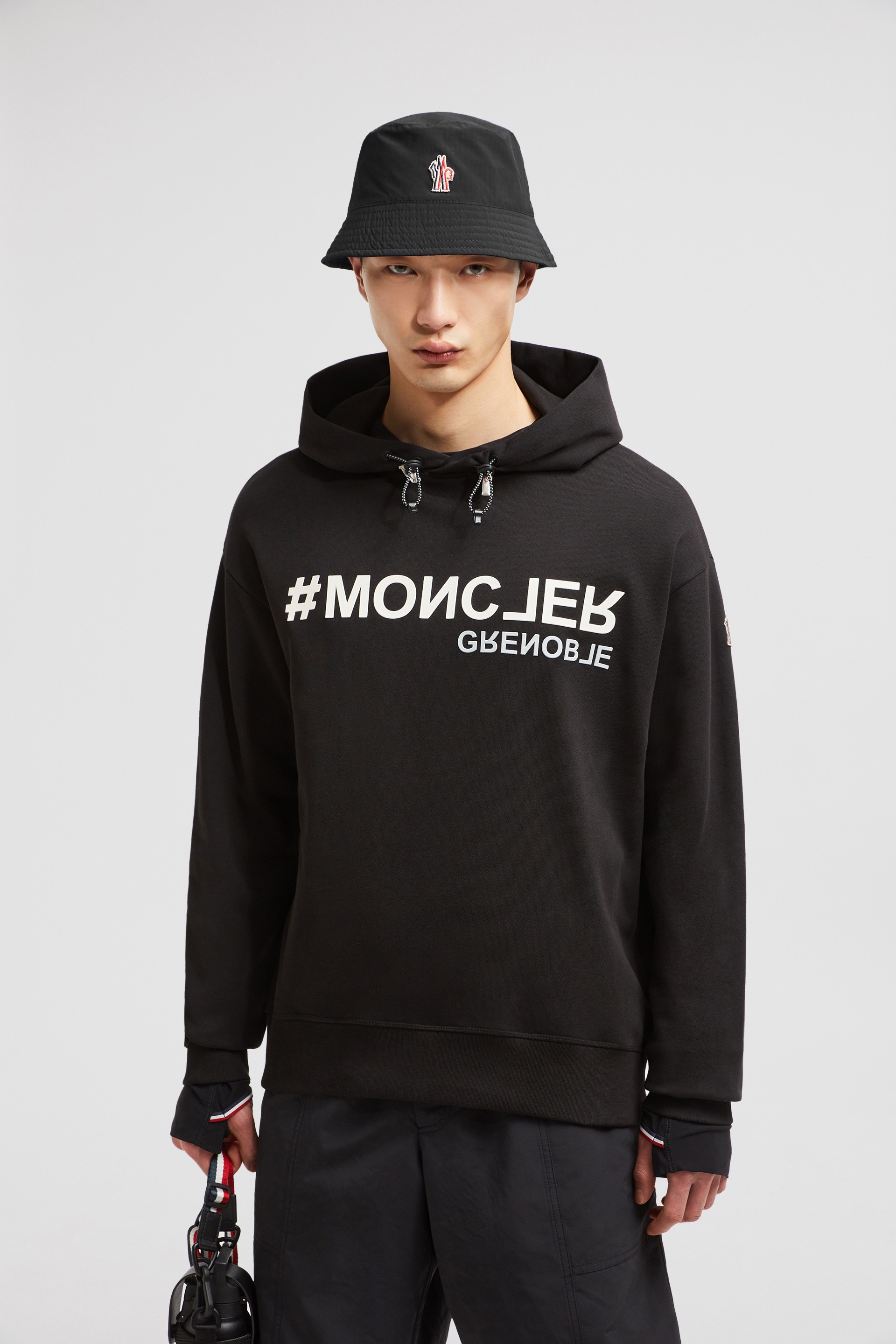 Mirrored Logo Cotton Hoodie - 2