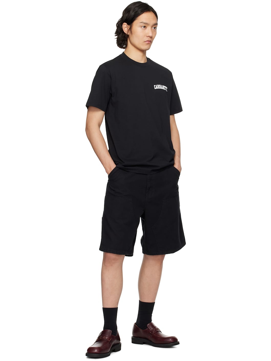 Black S/S University Script T-Shirt - 4
