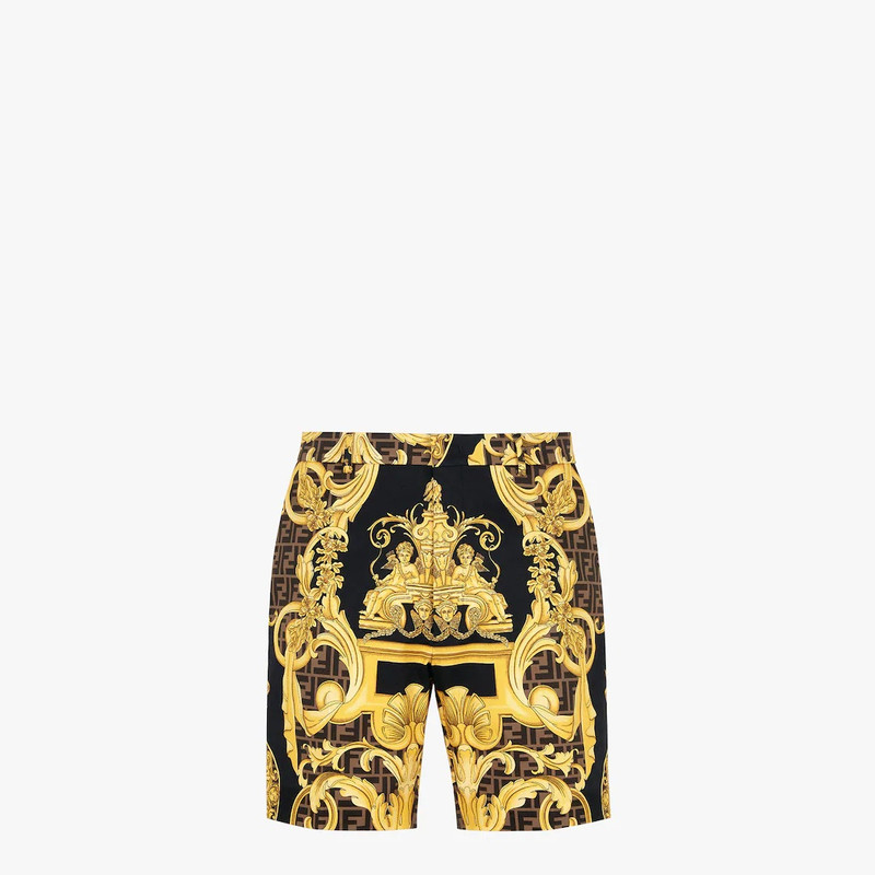 Fendace multicolor cotton pants 1