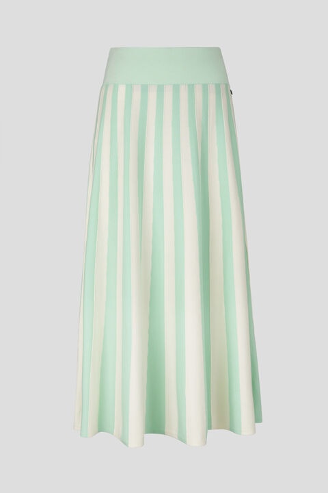 Melani knitted skirt in Mint/Off-white - 1